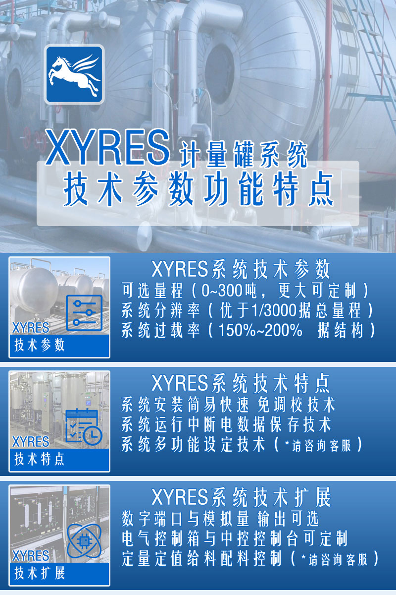 XYRES電子稱重式計(jì)量罐系統(tǒng) 配置參數(shù)