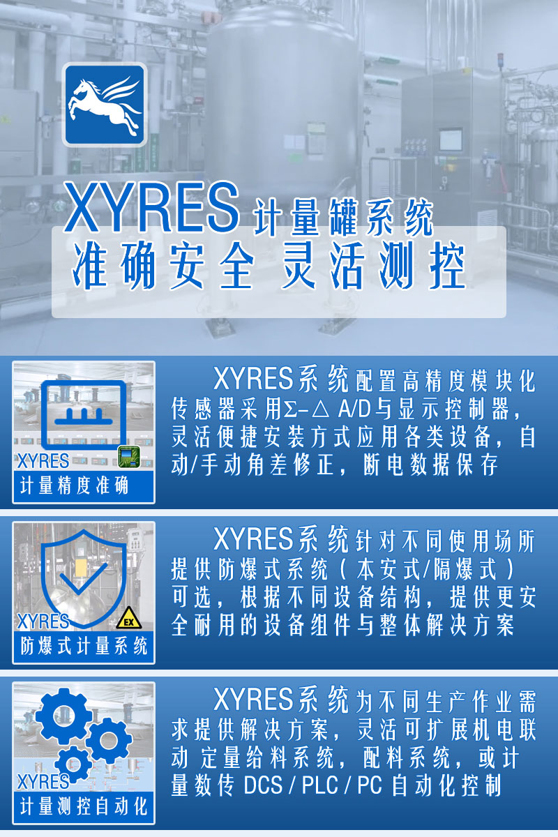 XYRES電子稱重式計(jì)量罐系統(tǒng) 特點(diǎn)
